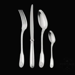 Vintage Silvered 24-piece Flatware Set