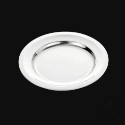 Vintage Silvered Round Plate - 11 in