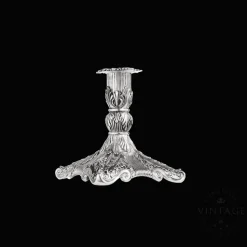 Vintage Silvered Singled Candle Holder