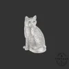 Vintage Silvered Sitting Cat