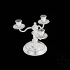 Vintage Silvered Three Light Candelabra