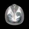 Vintage Silvered Wheat Ear Trinket Bowl