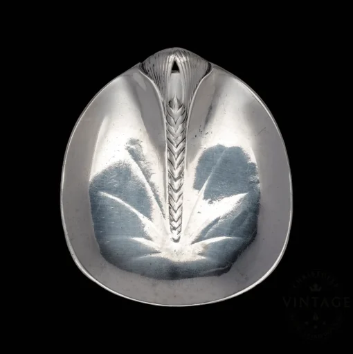 Vintage Silvered Wheat Ear Trinket Bowl