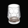 Wood And Silver-Plated Hurricane - Small Size